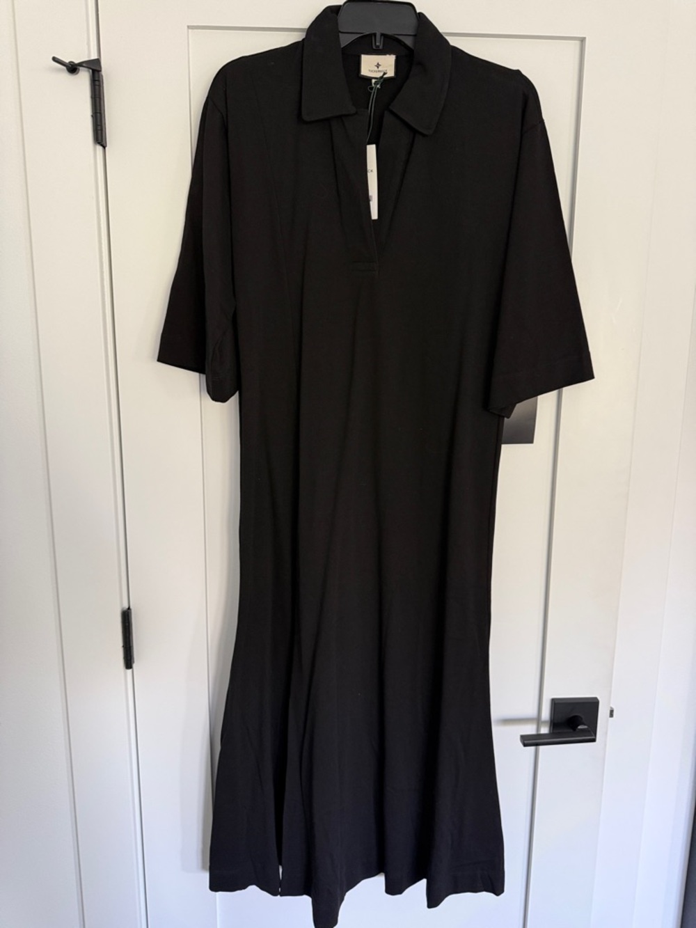 NWT Tuckernuck Black Collared Tee Dress